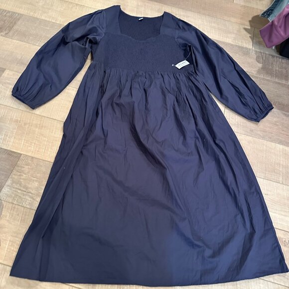 OLD NAVY WOMENS BLUE SMOCKED TOP DRESS NEW XL - Picture 1 of 6